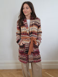 Knitted Cardigan with Belt - 24157 Earthy