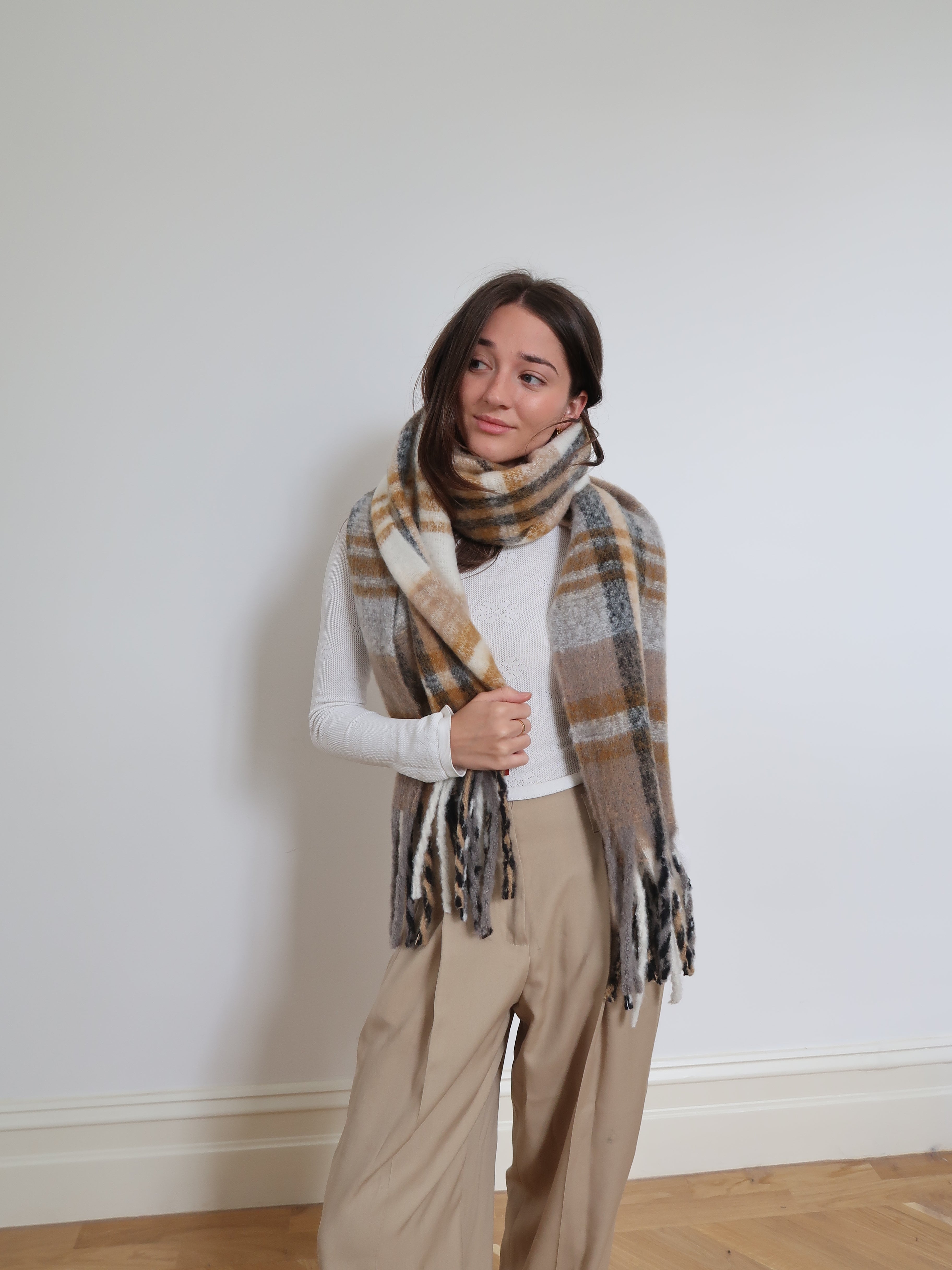 Thick Blanket Scarf Print - 332480