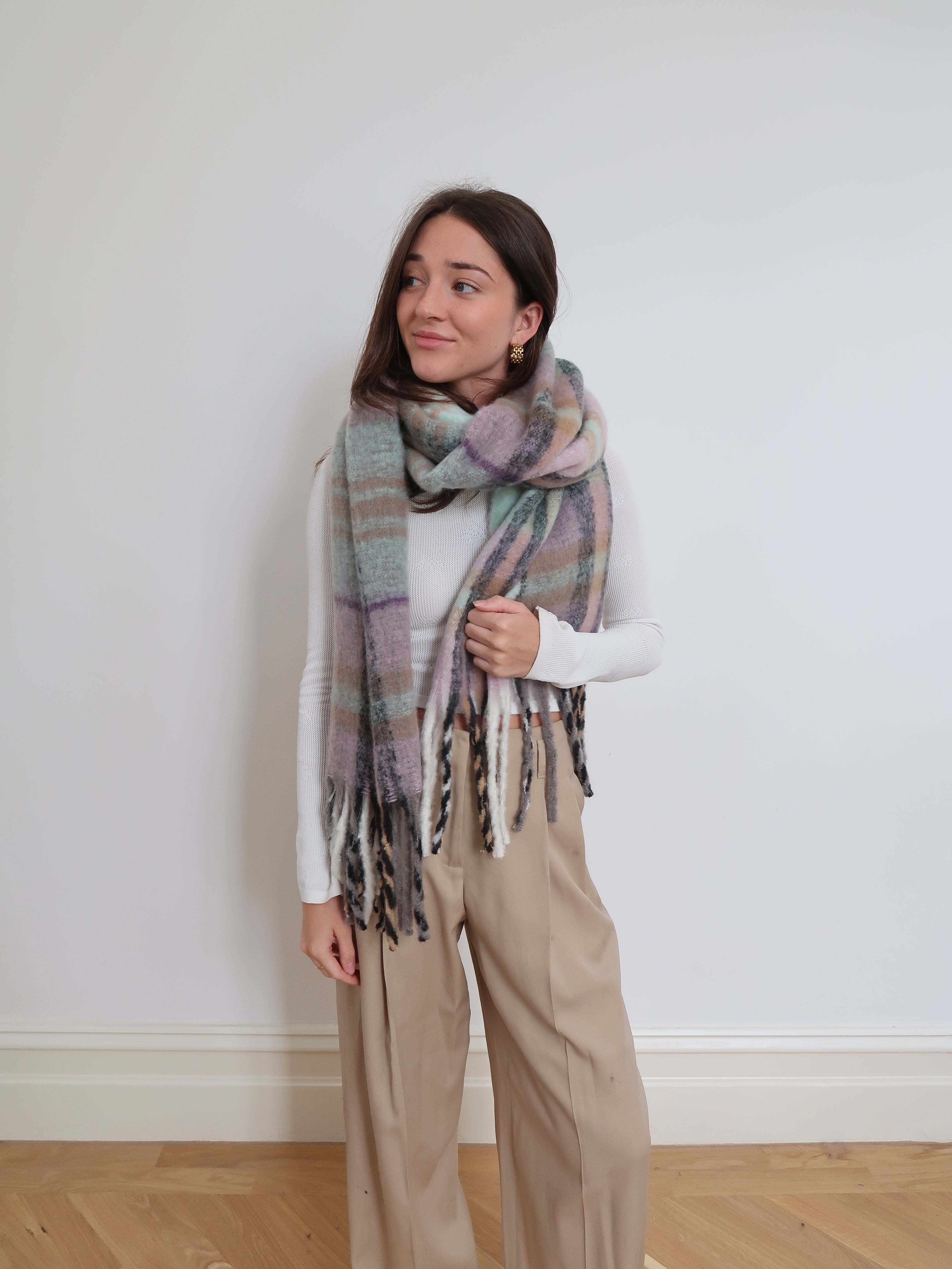 Thick Blanket Scarf Print - 332480