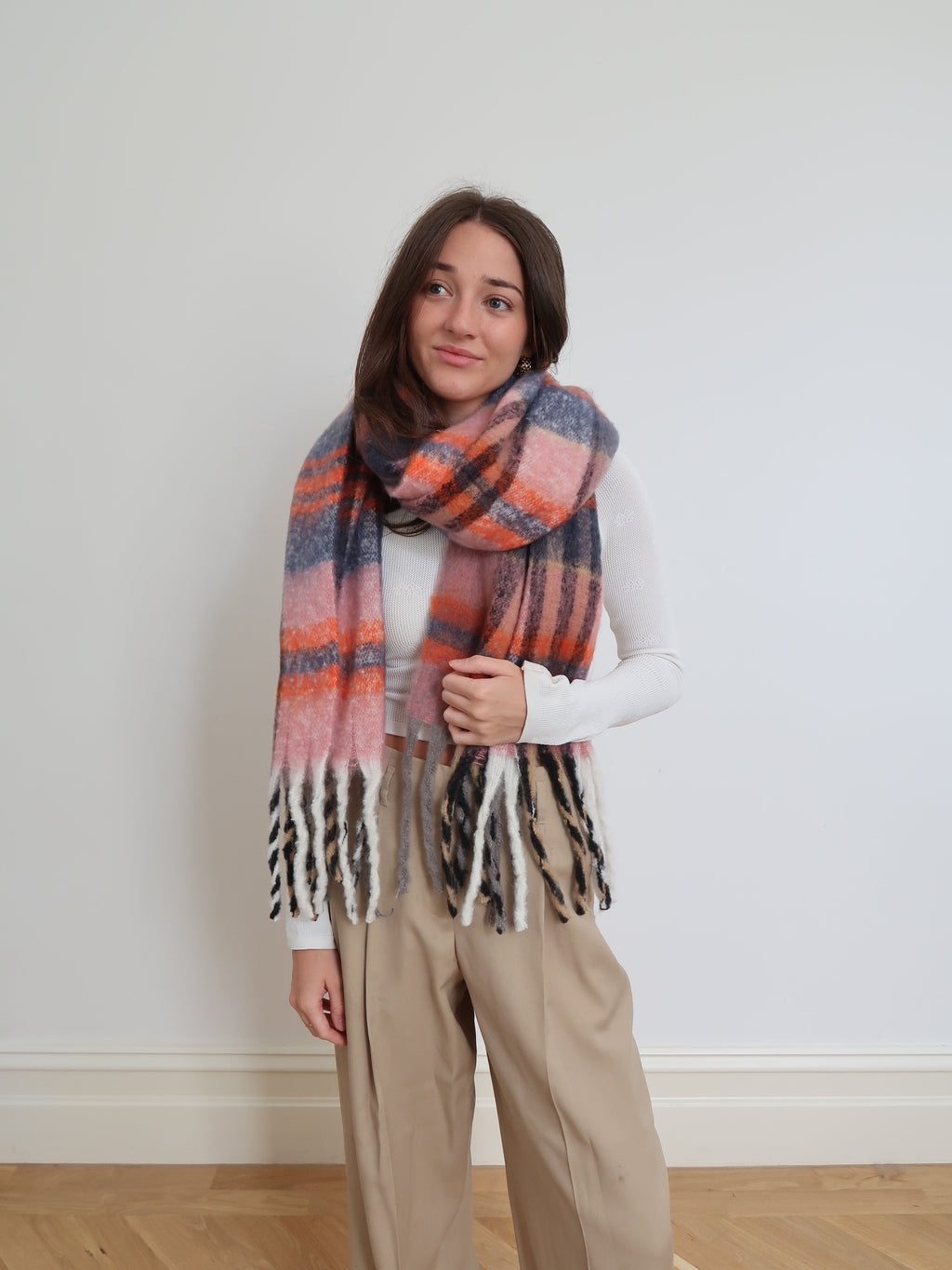 Thick Blanket Scarf Print - 332480