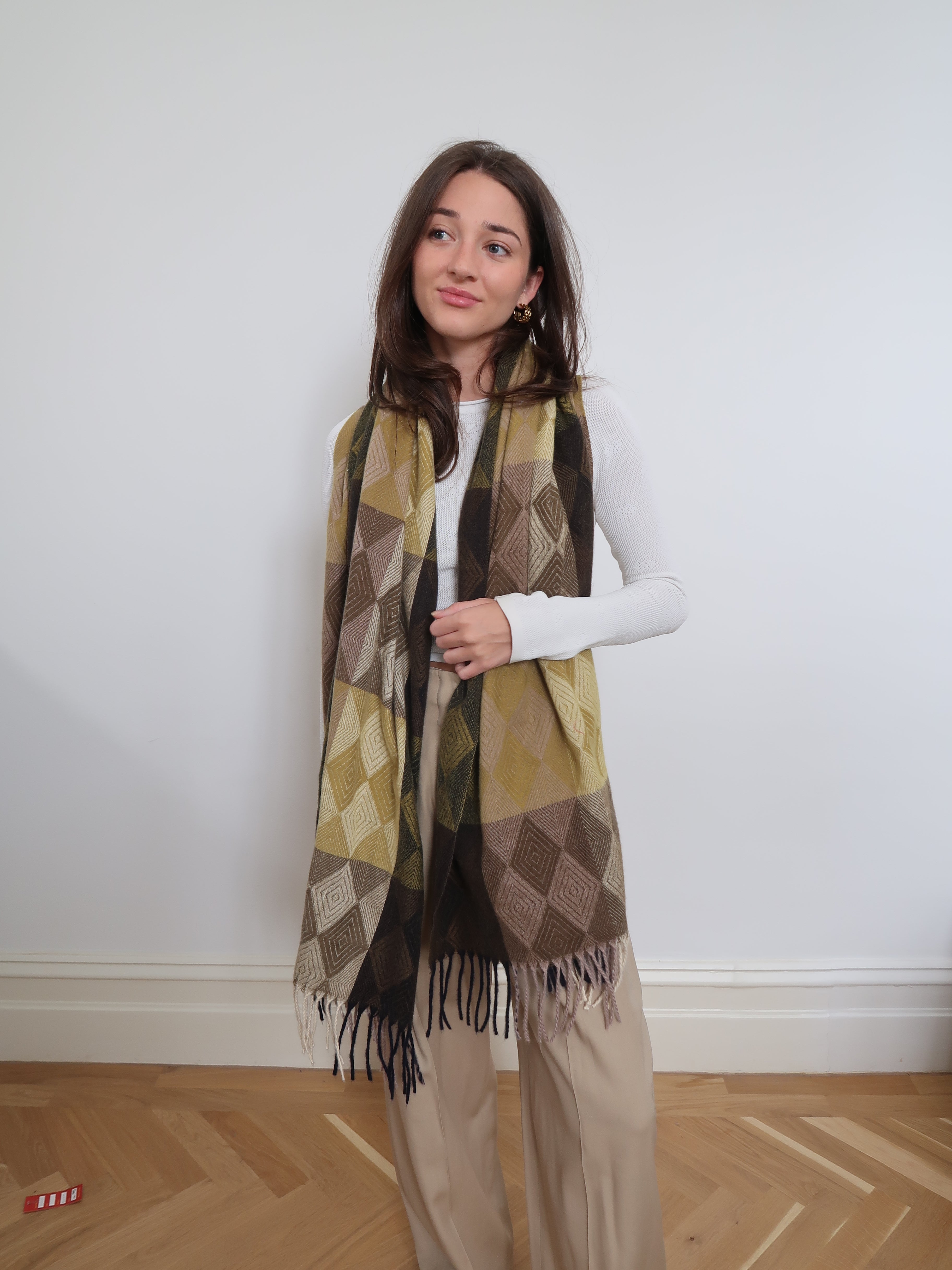 Patterned Winter Scarf - 332603