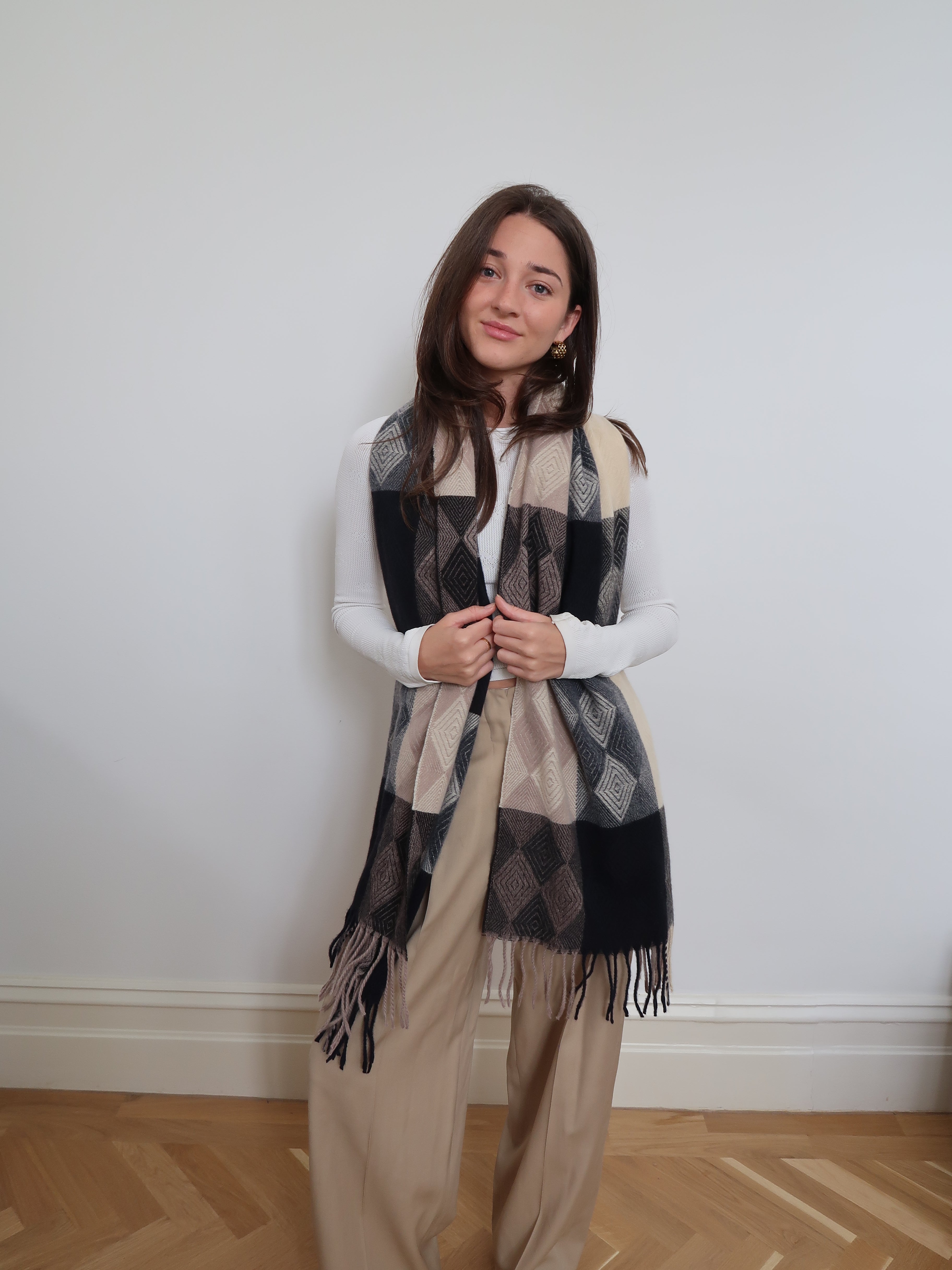 Patterned Winter Scarf - 332603