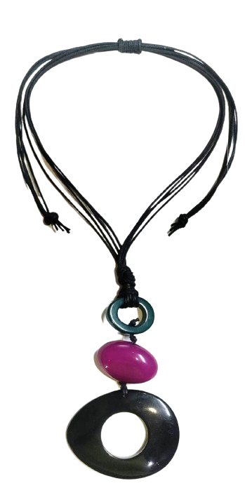 3 Natural Shapes Necklace NK-34757