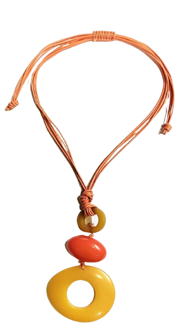 3 Natural Shapes Necklace NK-34757