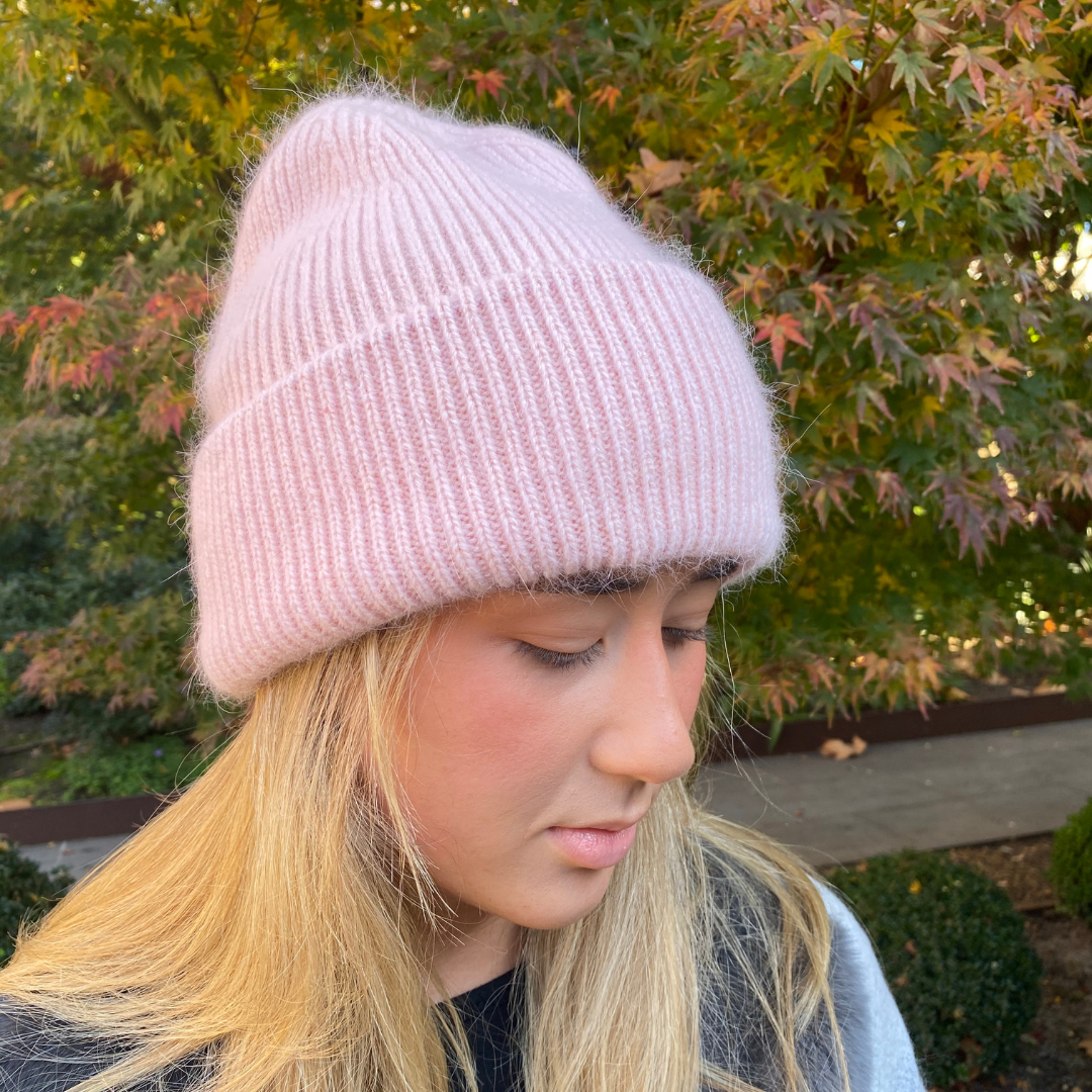 Wool Blend Soft Beanie 7053