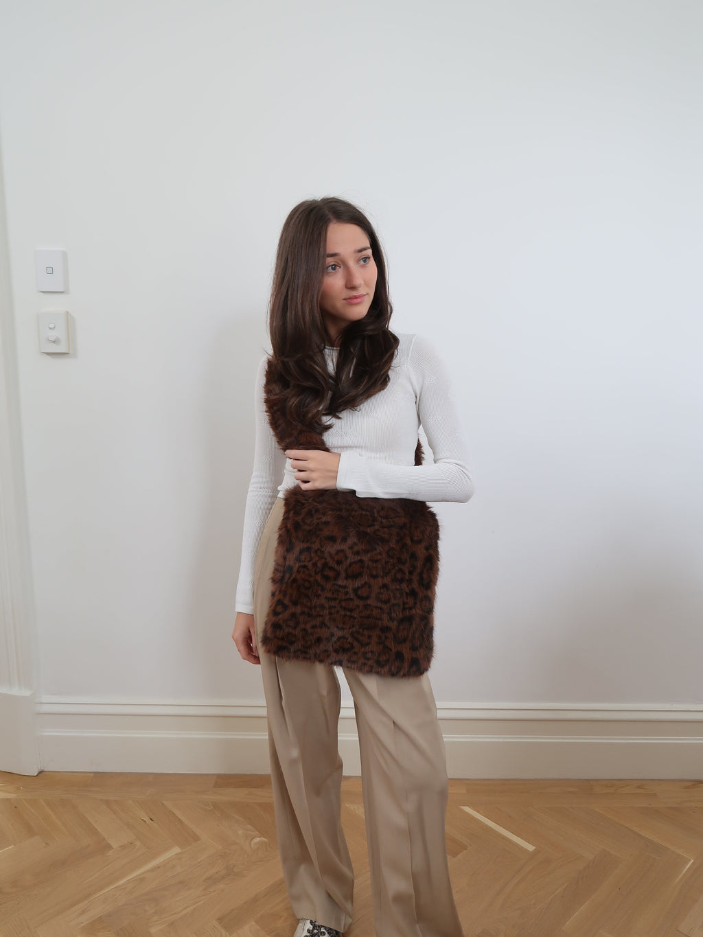 Faux Fur Leopard Bag - BG0264