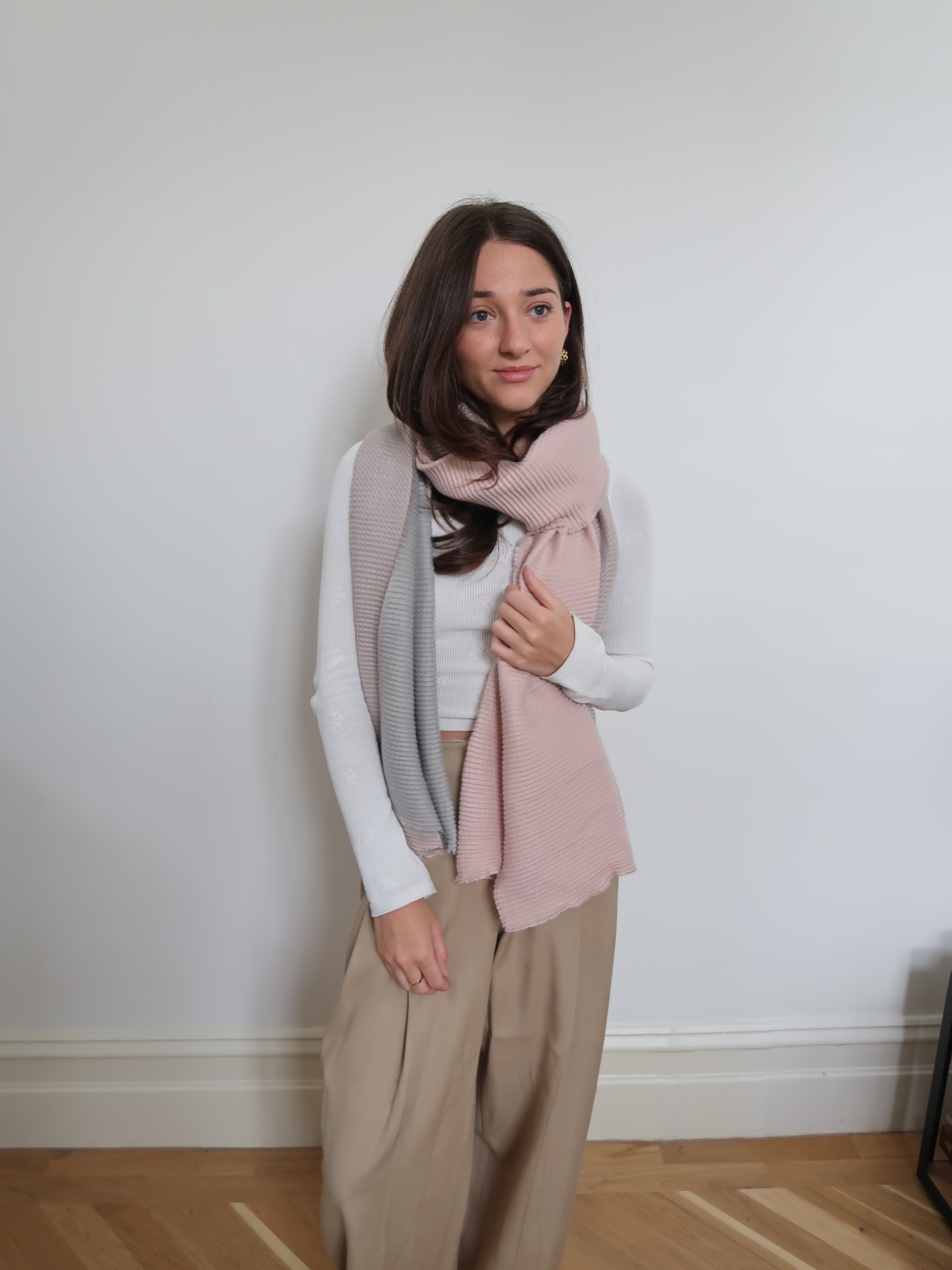 Crinkle Texture Lightweight Scarf - BWS-0800