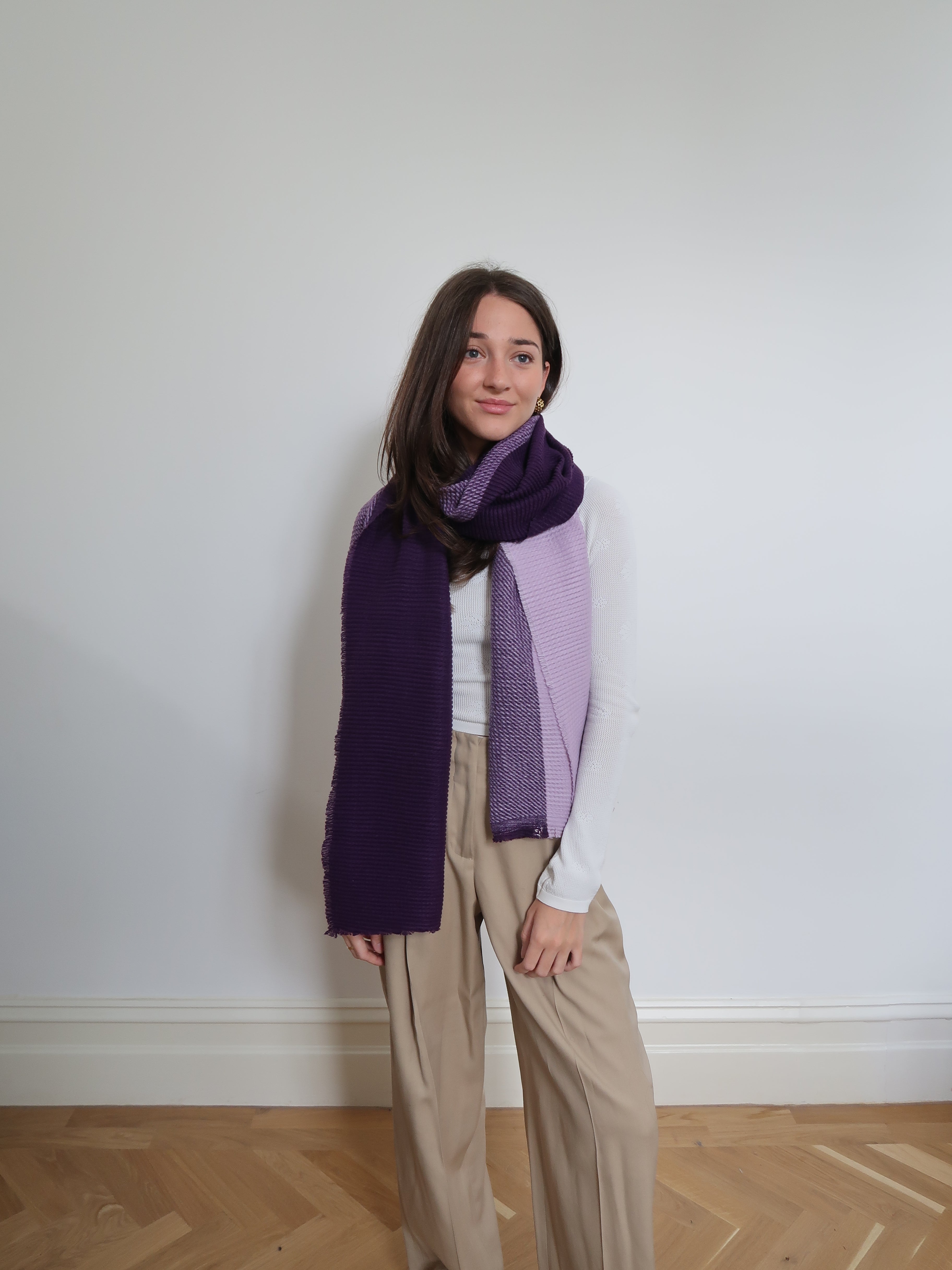 Crinkle Texture Lightweight Scarf - BWS-0800