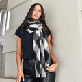 Thick Scarf Black / White BW25567
