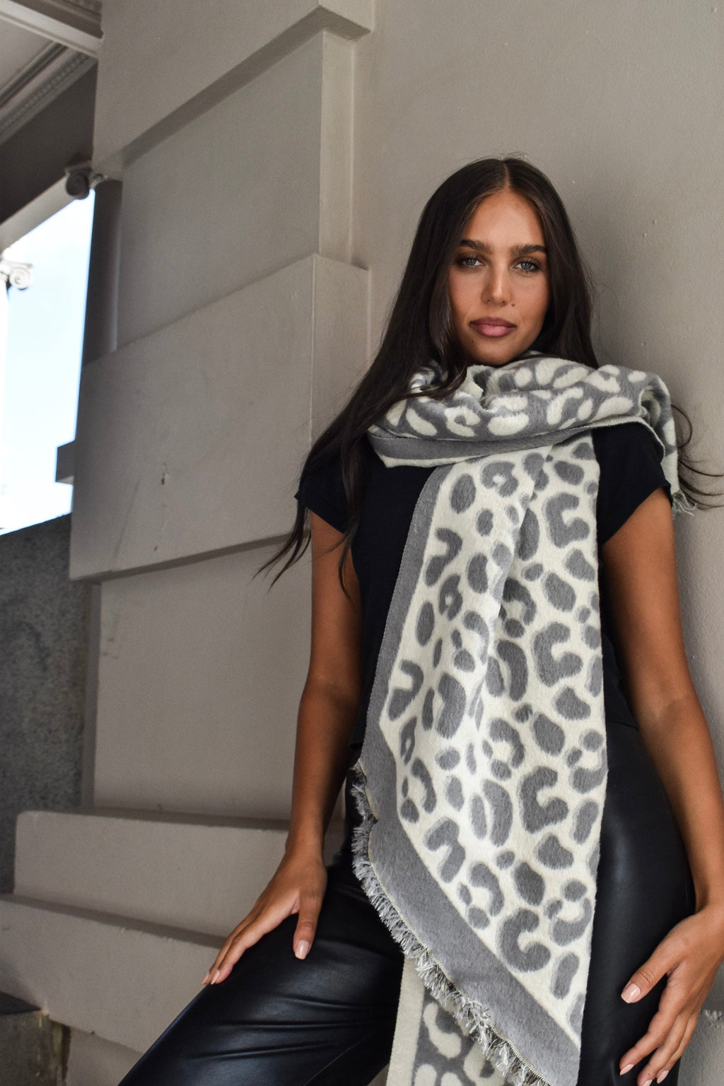 Leopard Winter Scarf Soft 332761