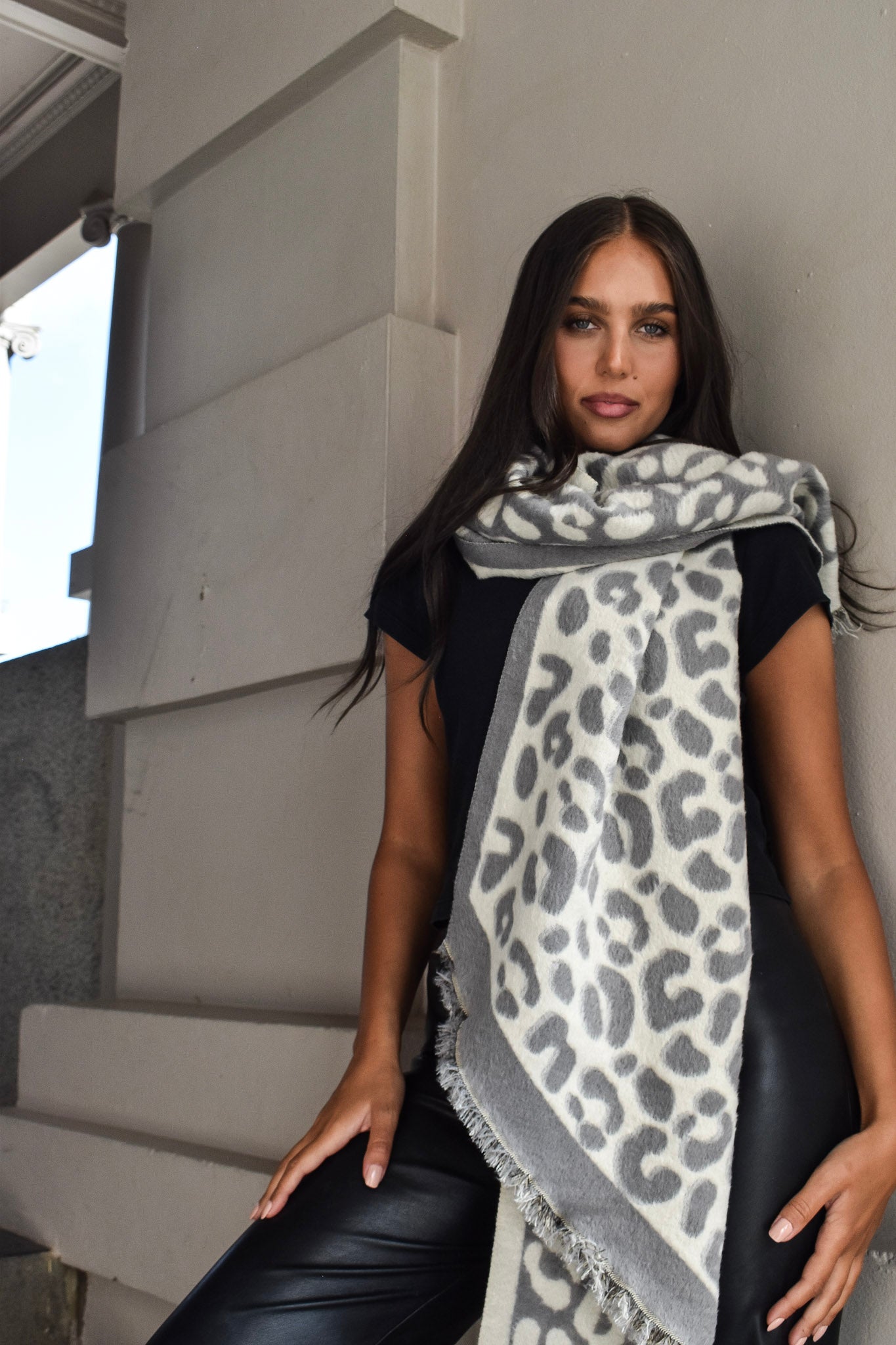 Leopard Winter Scarf Soft 332761