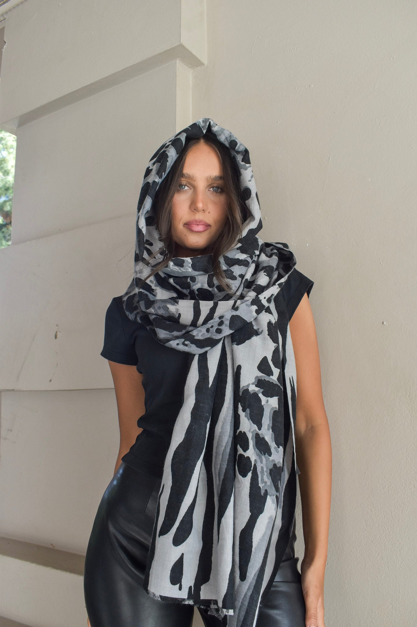 Thick Scarf Leopard / Zebra BW25558