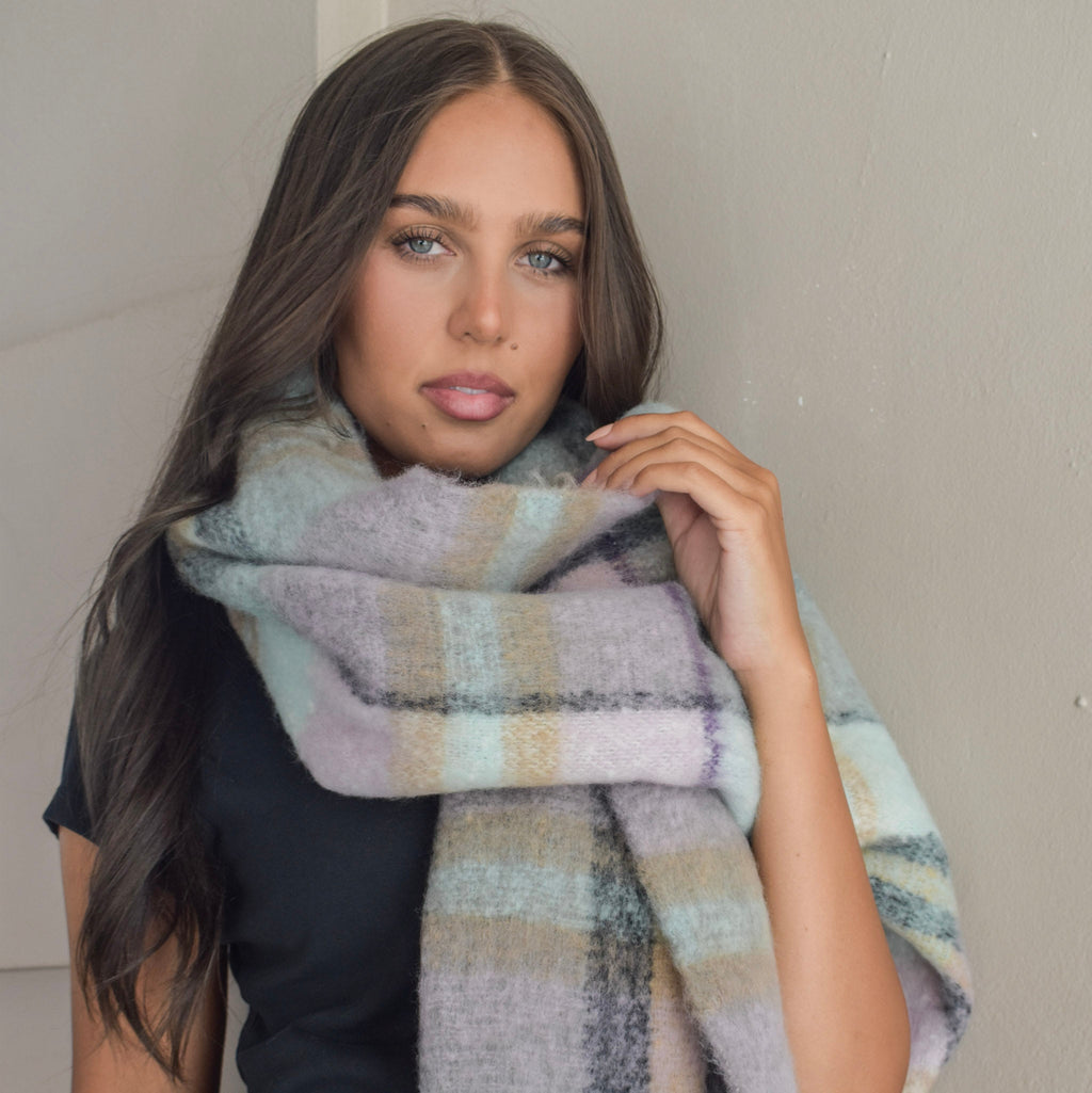 Thick Blanket Scarf Print - 332480