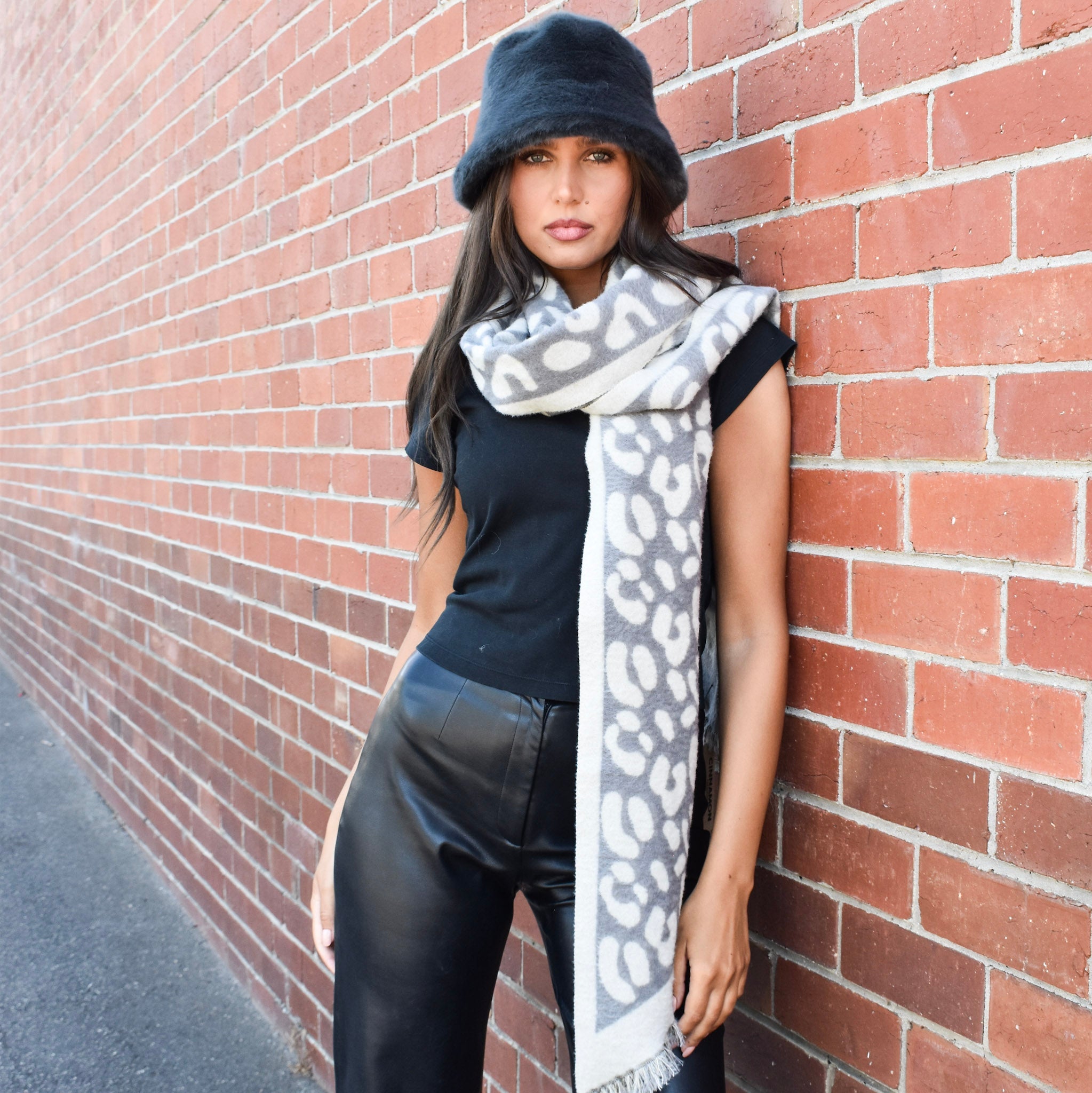 Leopard Winter Scarf Soft 332761