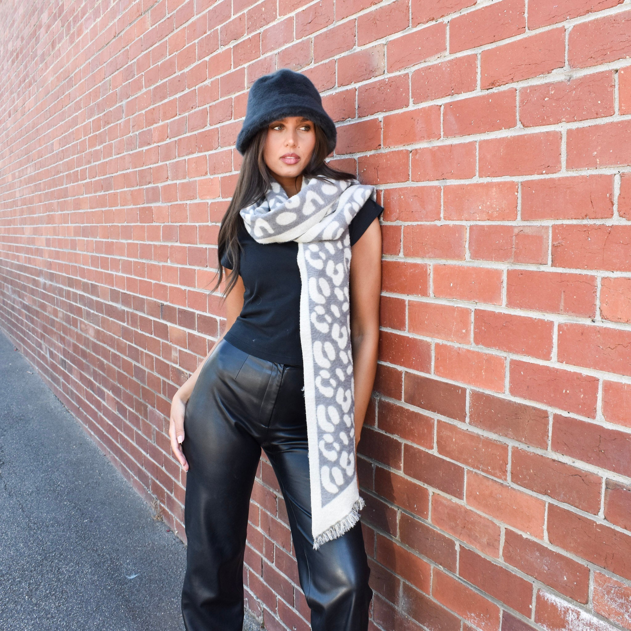 Leopard Winter Scarf Soft 332761