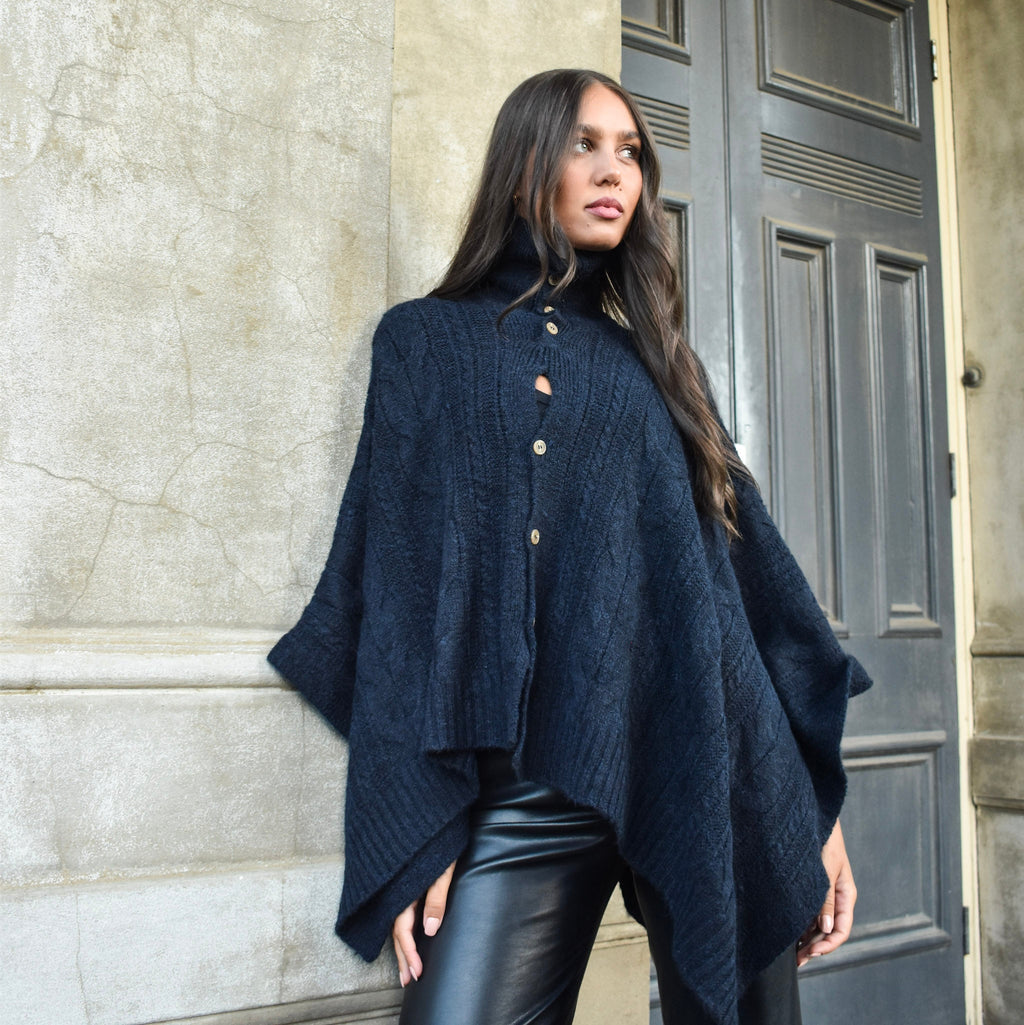 Poncho with Buttons 332769