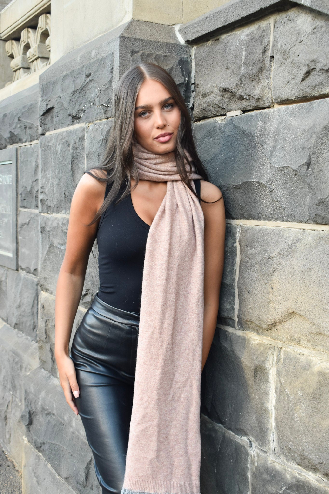 Wool Blend Scarf - TS-2420