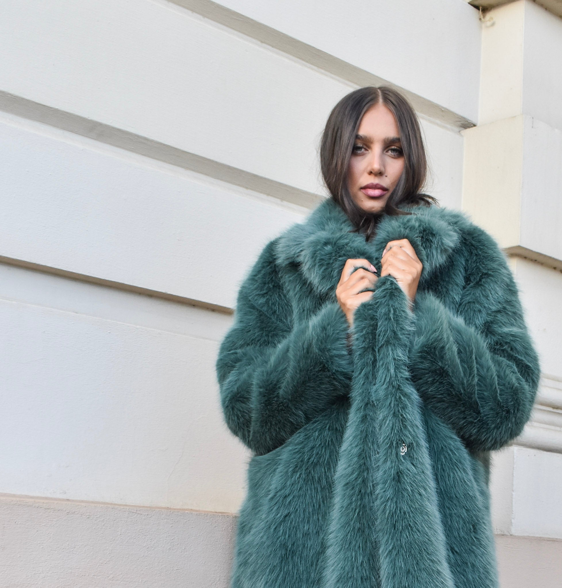 Faux Fur Long Coat KRE1176