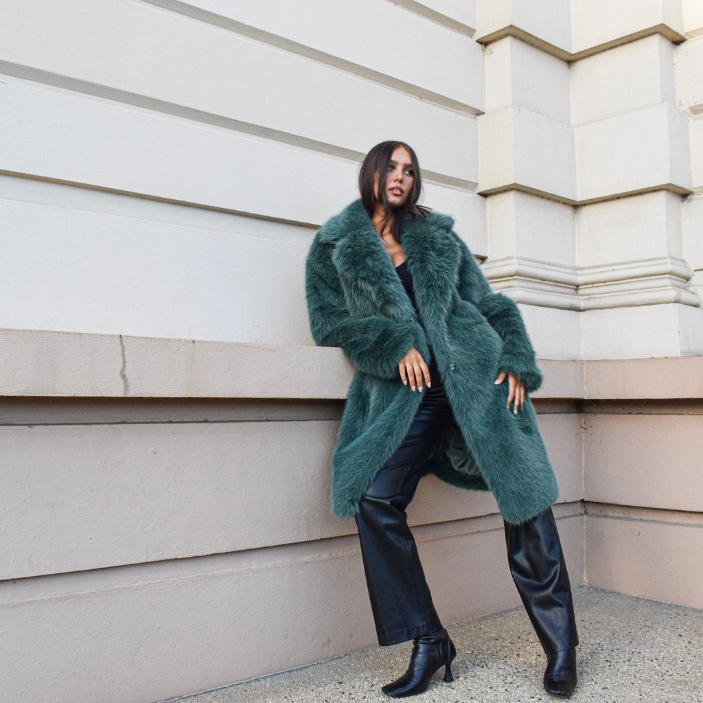 Faux Fur Long Coat KRE1176