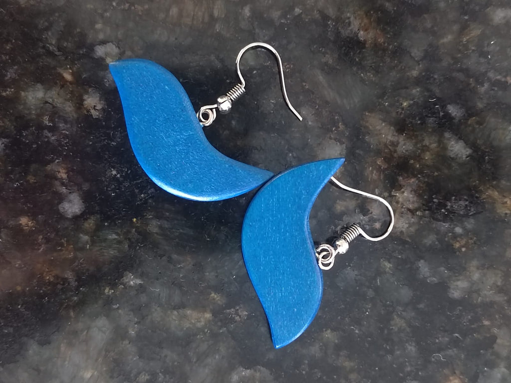 Wooden Bird Earrings E7-813