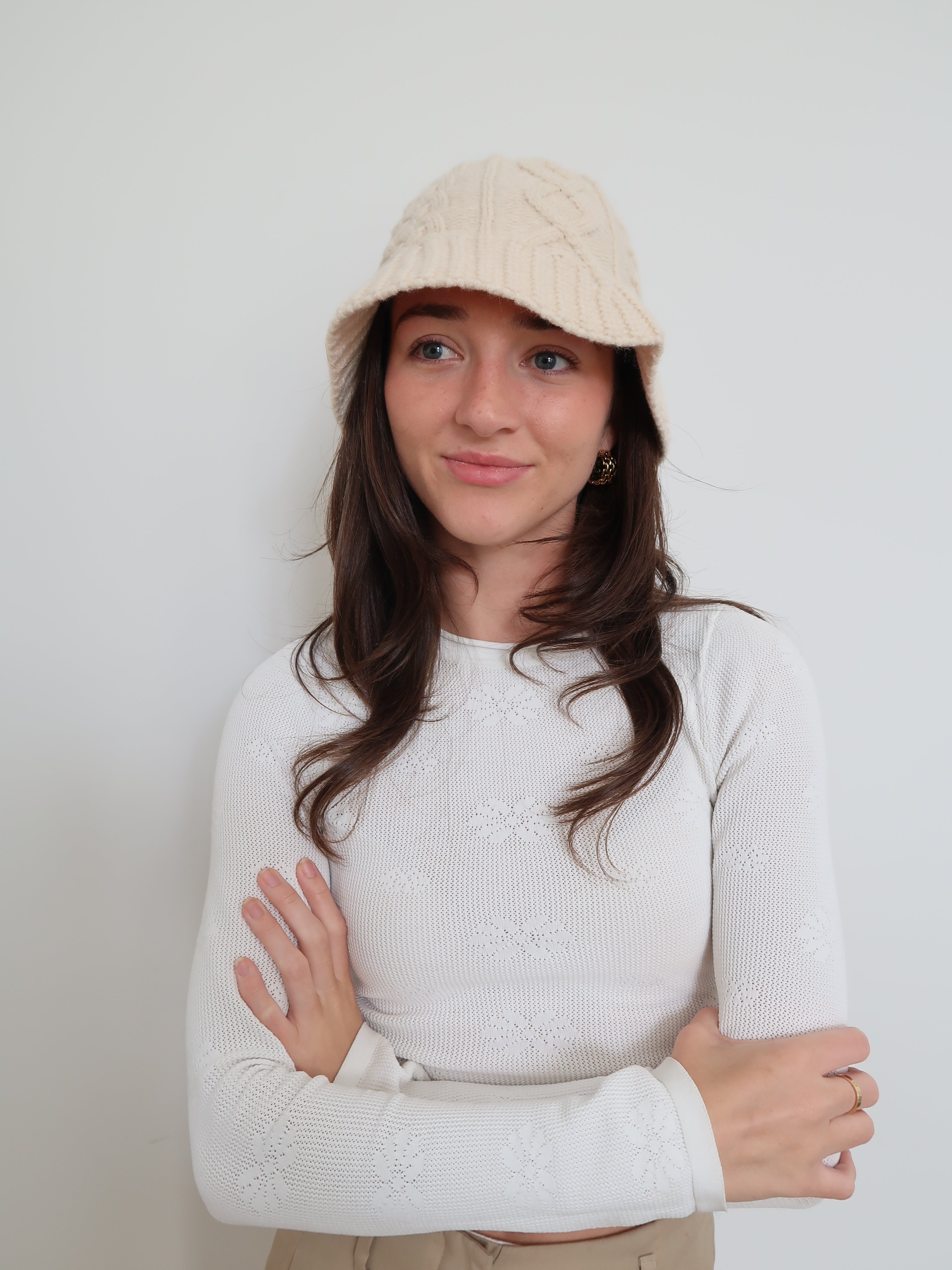 Cable Knit Hat - HT1756