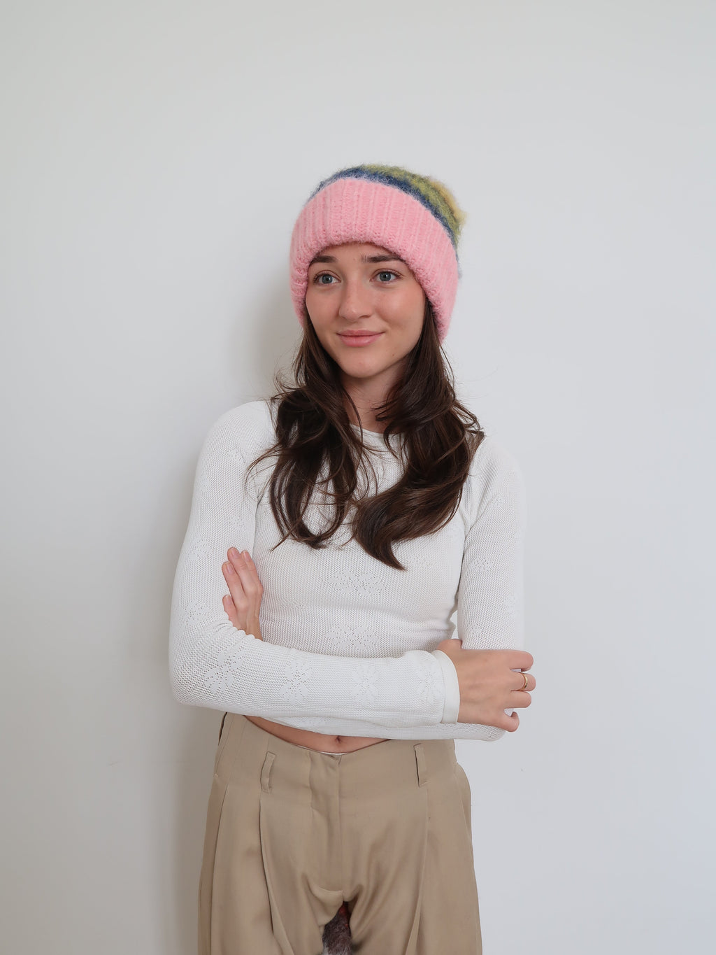 Thick Striped Beanie HT2164