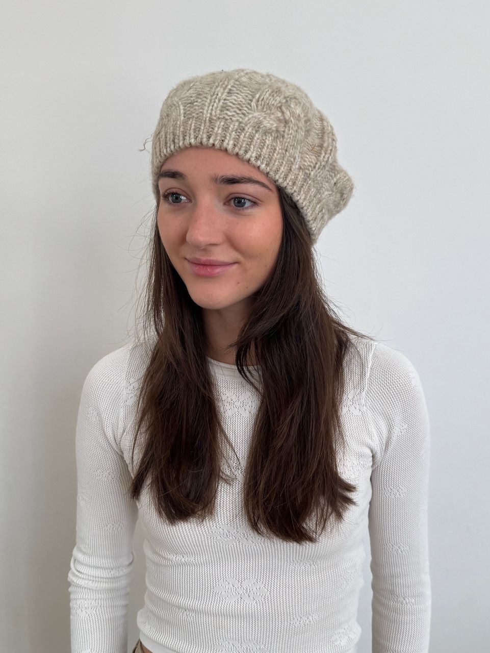 Wool Mix Soft Beret - LWK25131