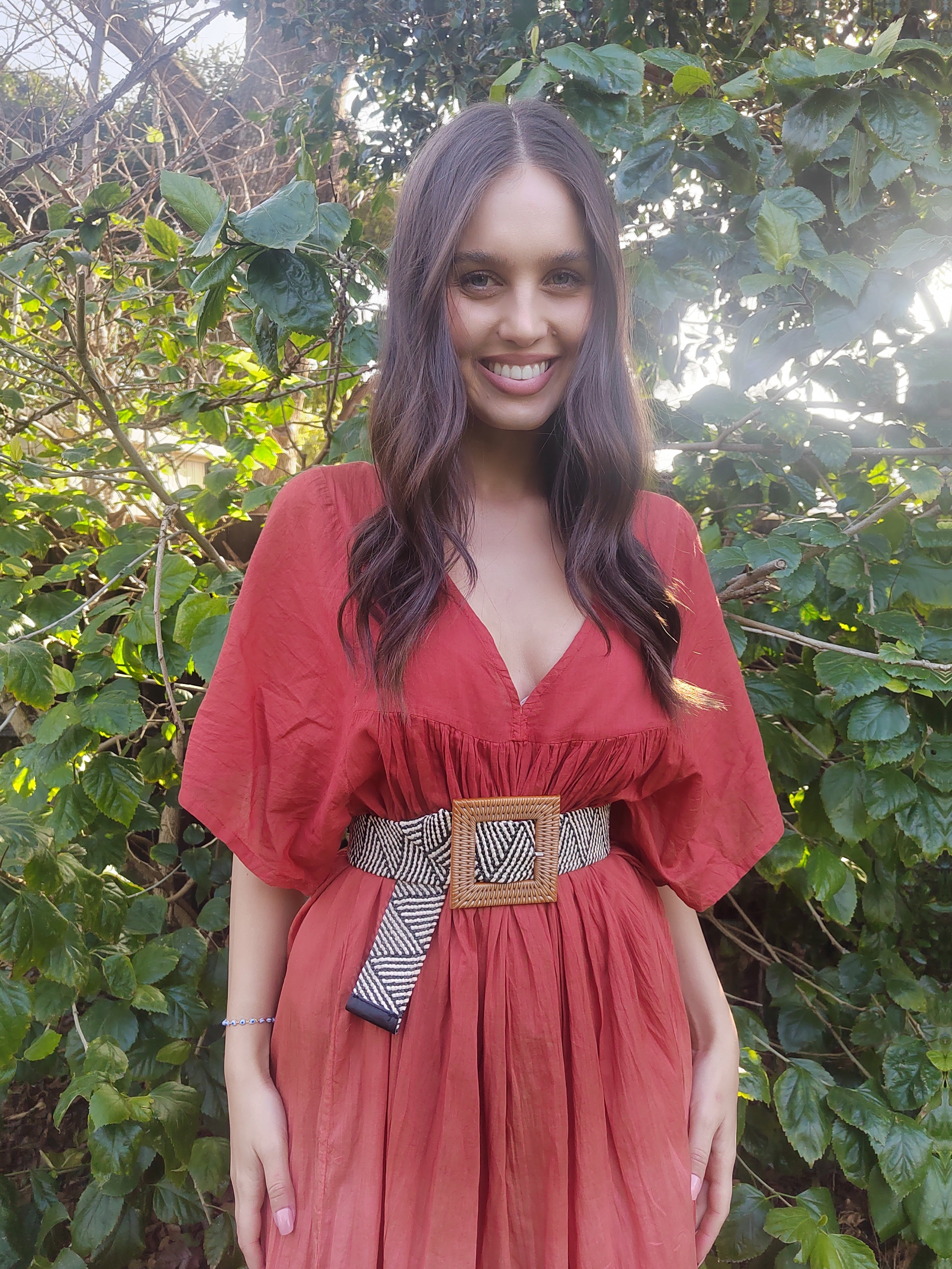 Waist Belt with Square Buckle B021