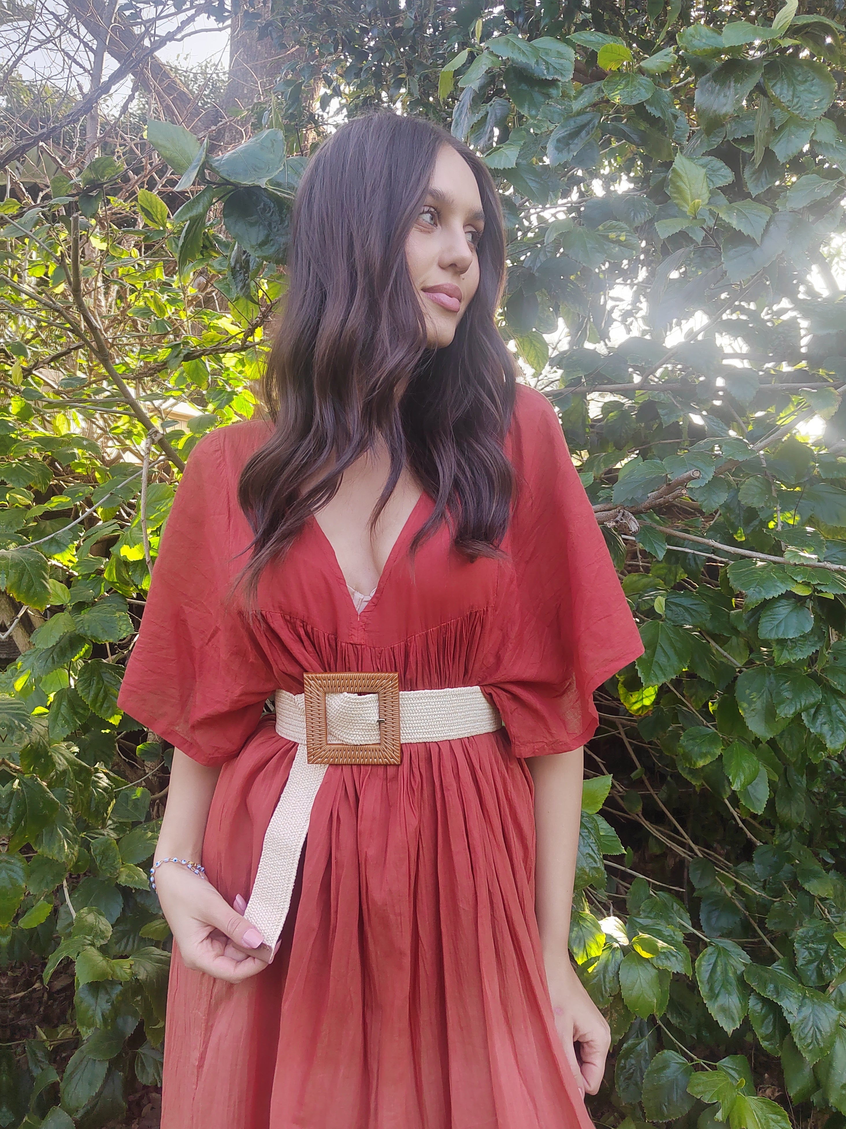 Waist Belt with Square Buckle B021