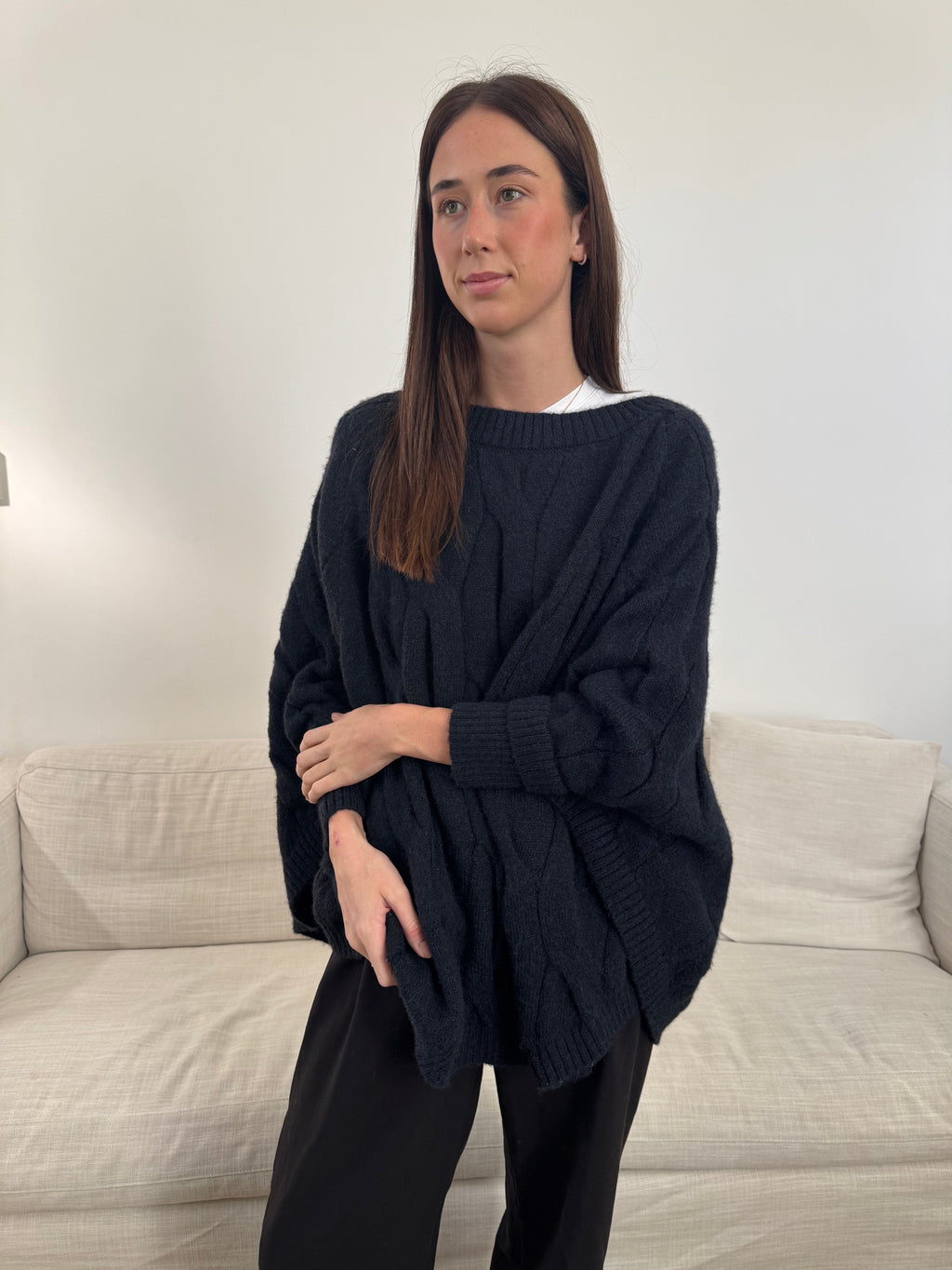 Chunky Oversized Poncho - TS2449