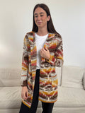 Knitted Cardigan - Maple Leaf 23179