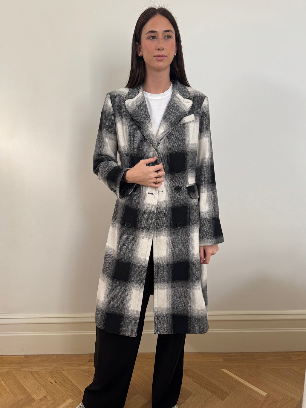 Checkers Trench Coat - LC2509