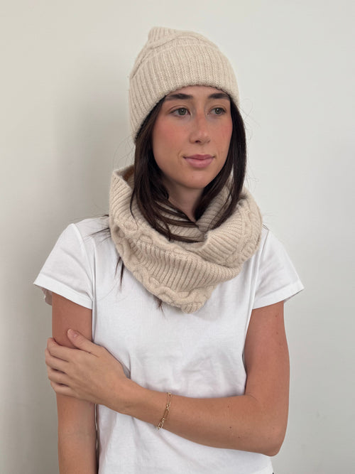 Cable Knit Snood Soft - Scarf LWK25078
