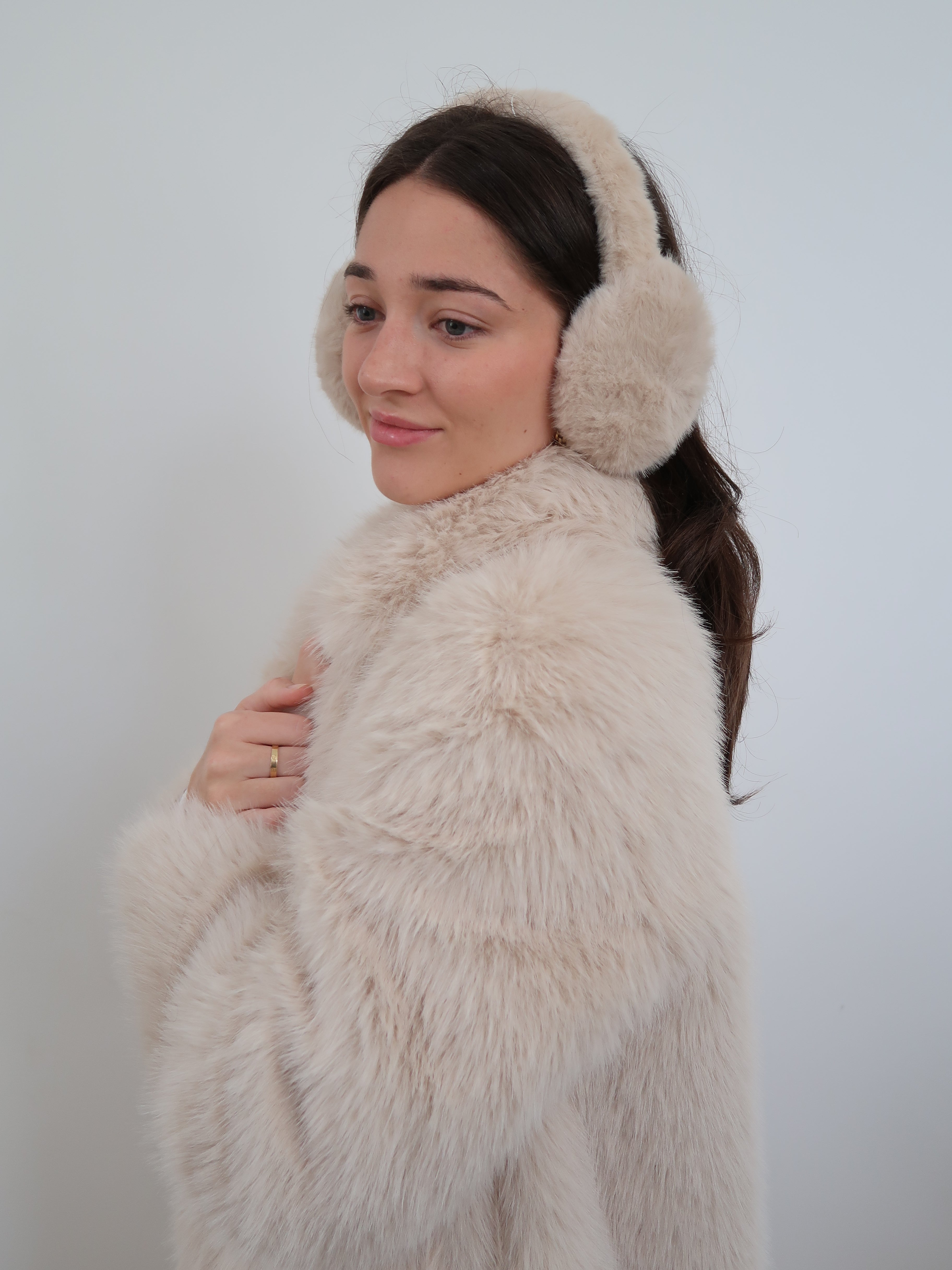 Long Faux Fur Fluffy Coat - KRE1176