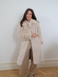 Long Faux Fur Fluffy Coat - KRE1176