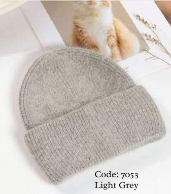 Wool Blend Soft Beanie 7053