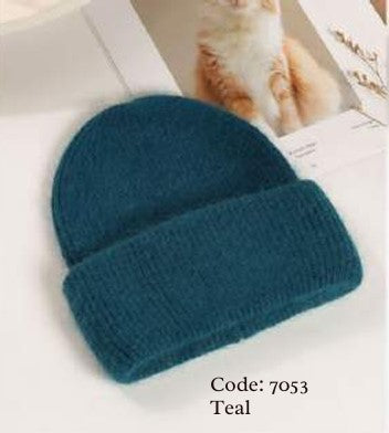 Wool Blend Soft Beanie 7053