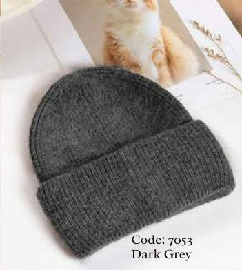 Wool Blend Soft Beanie 7053