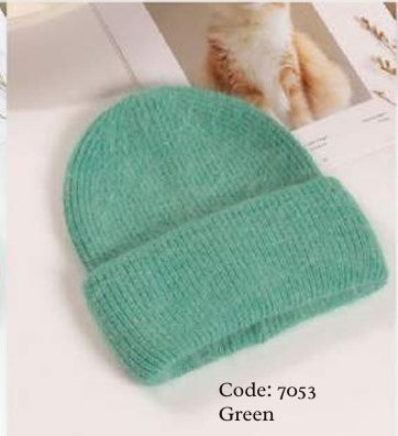 Wool Blend Soft Beanie 7053