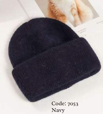 Wool Blend Soft Beanie 7053