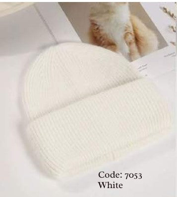 Wool Blend Soft Beanie 7053