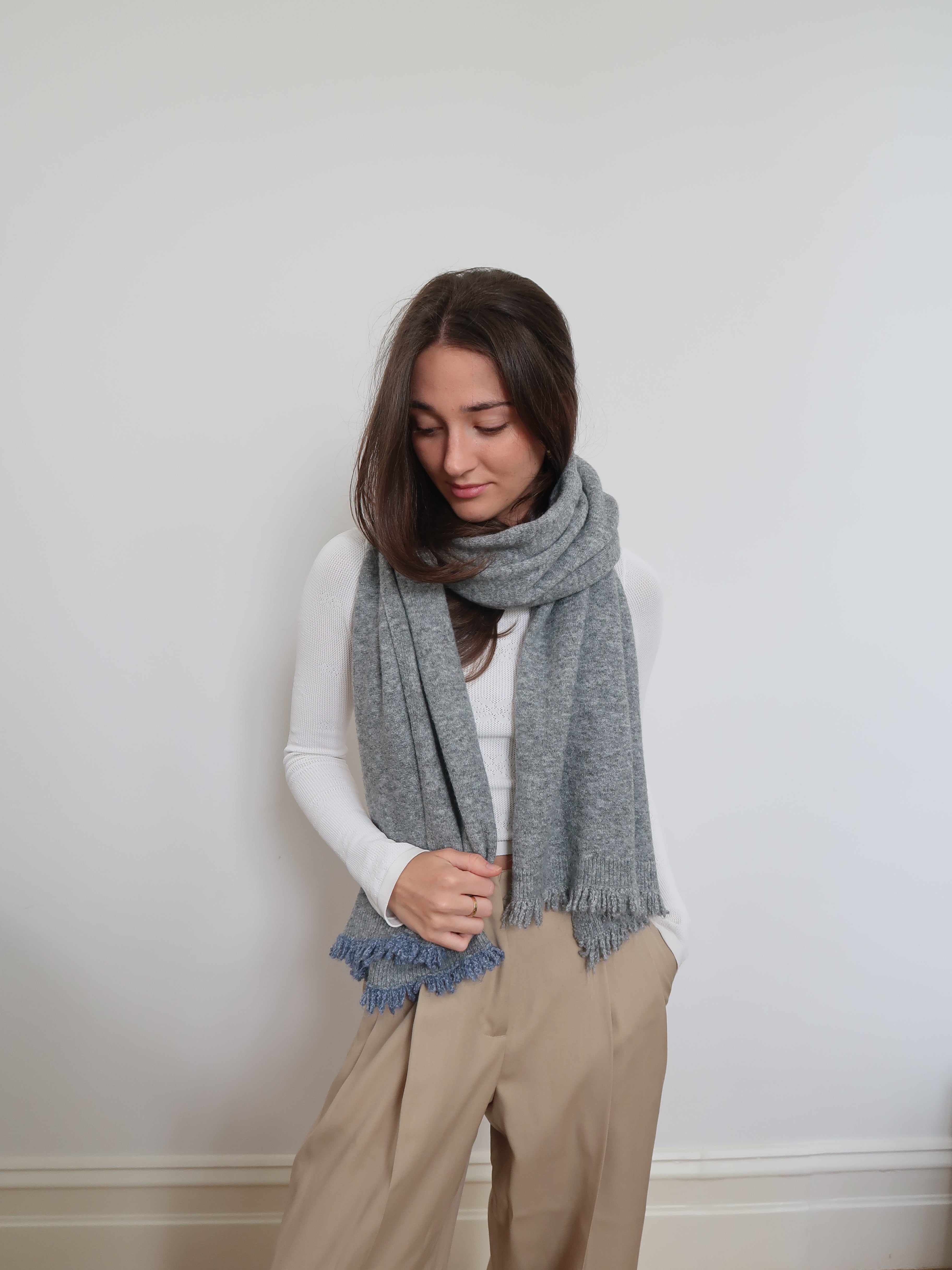 Wool Blend Scarf - TS-2420