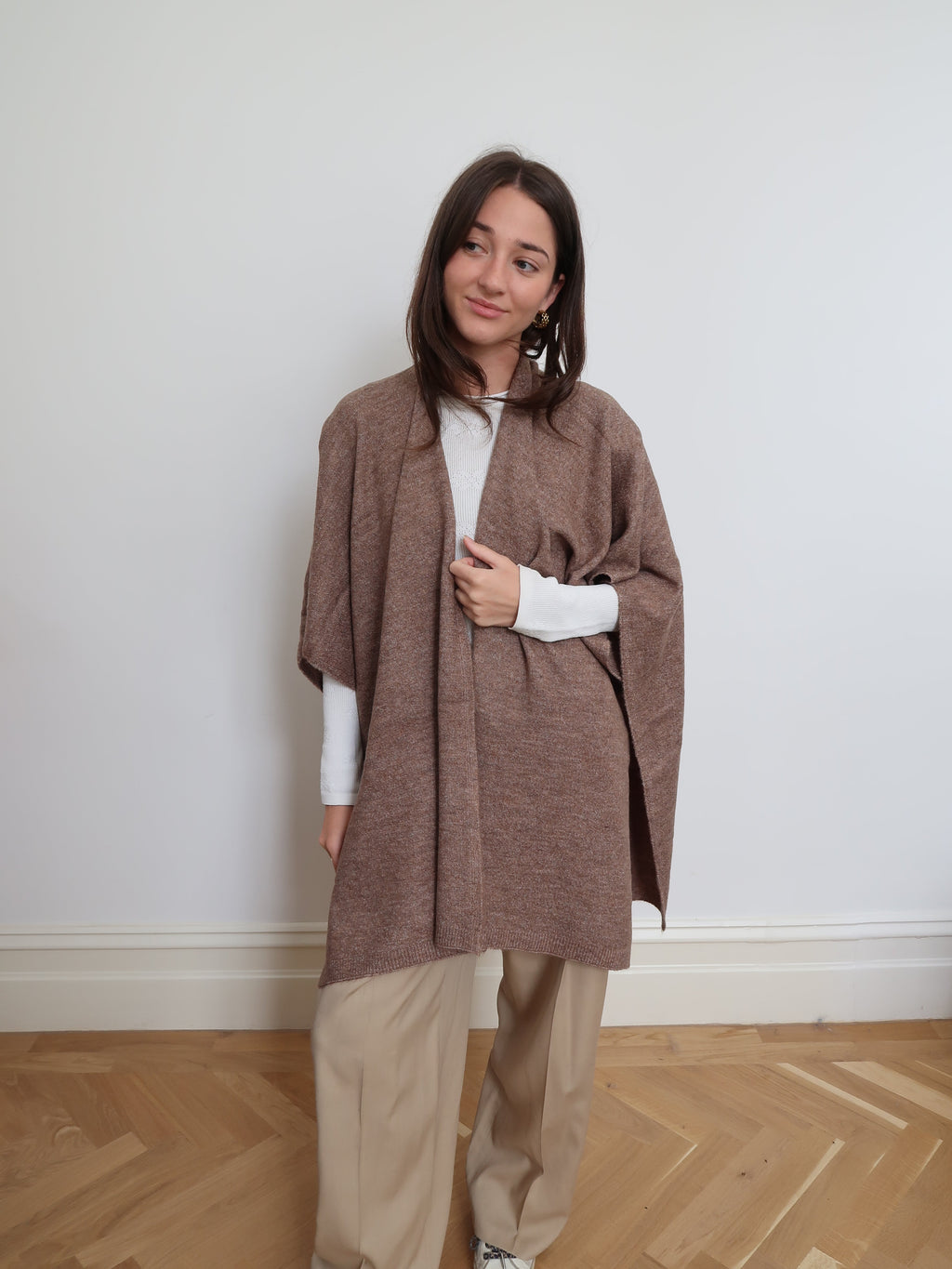 Long Line Wrap Poncho Style - TS2356