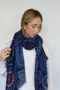 Aboriginal Printed Inspired Winter Scarf - 542973