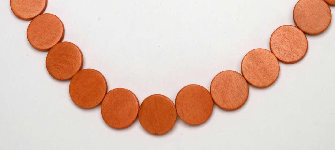 Classic Plain Wooden Bead Necklace N6-6316