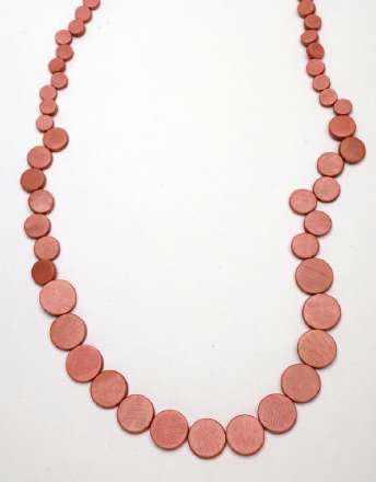 Classic Plain Wooden Bead Necklace N6-6316