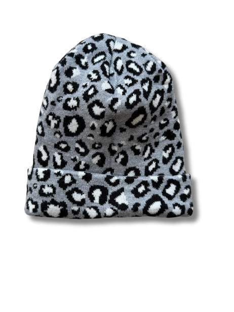 Leopard Print Beanie - 7126