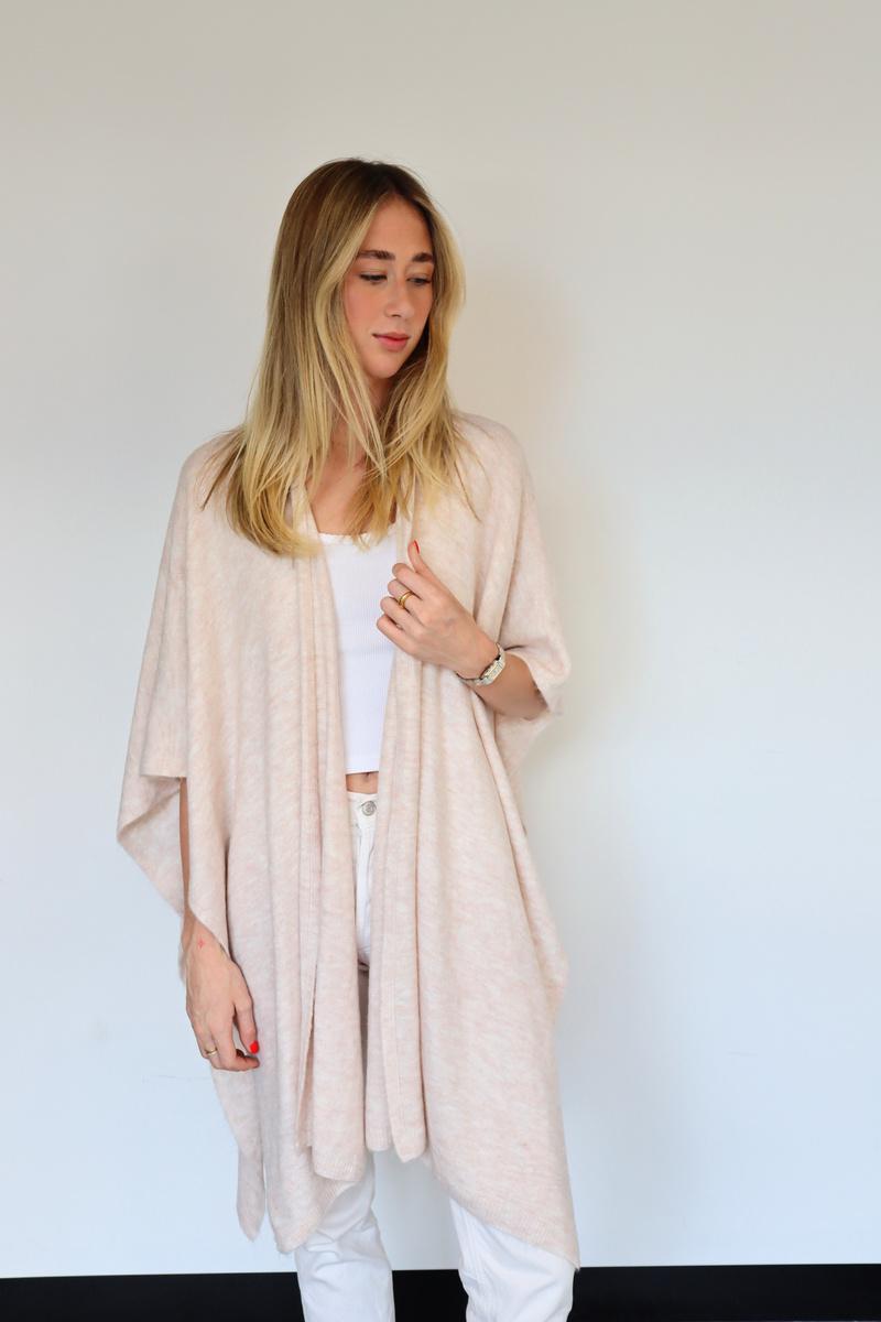 Long Line Wrap Poncho Style - TS2356