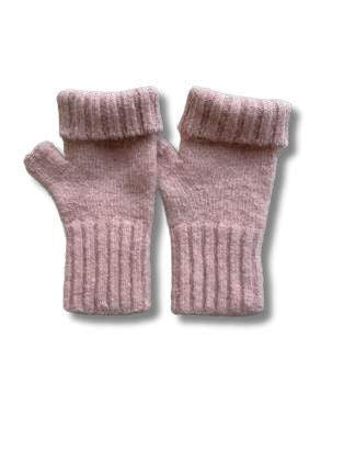 Thick Fingerless Knitted Mittens GLO13