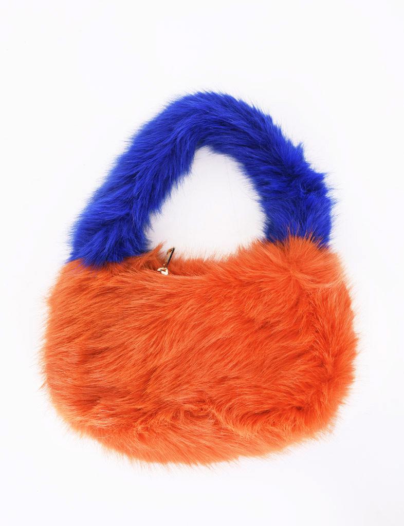 Palme Faux Fur Handbag - 65476